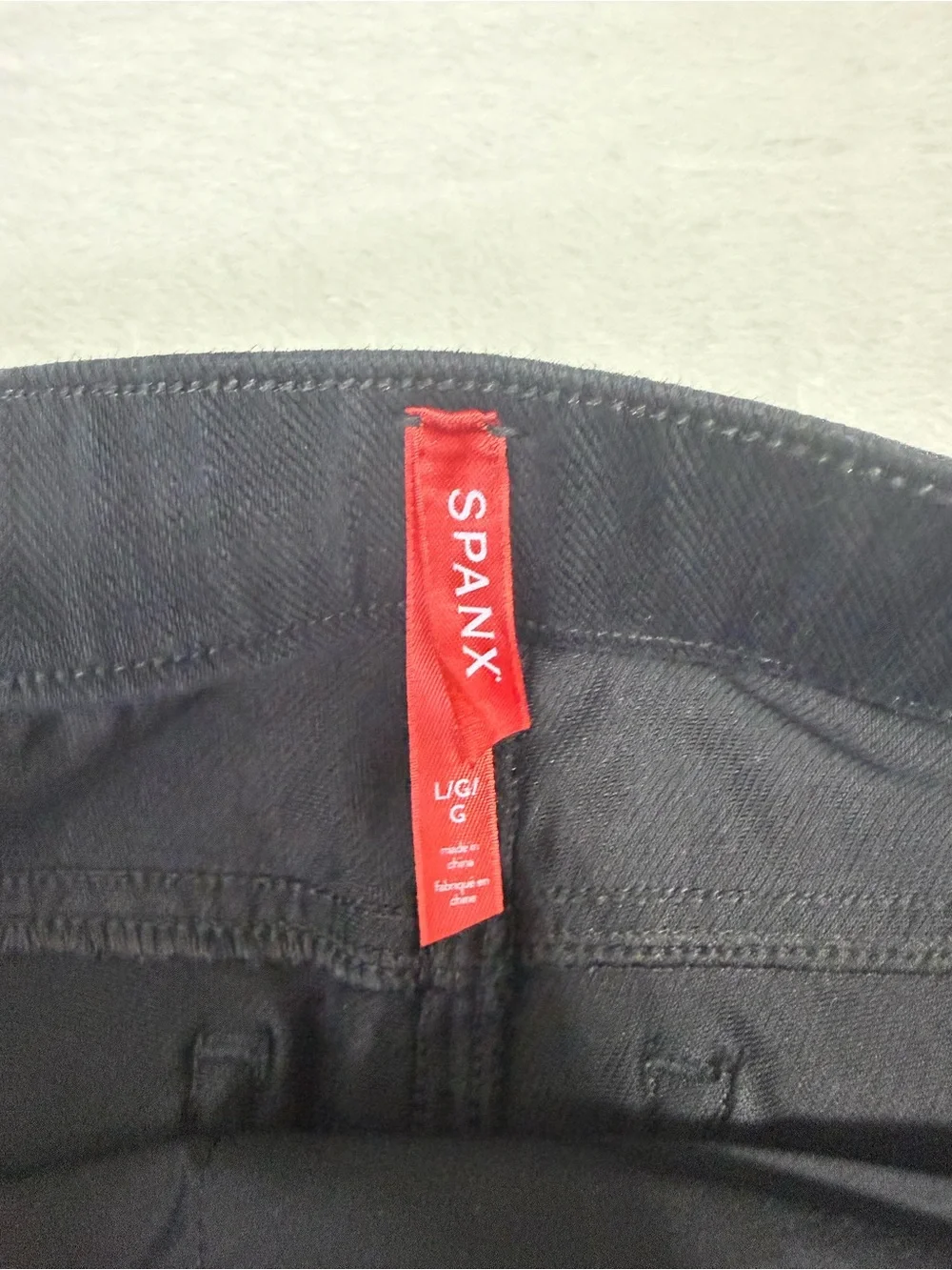 Spanx Jeans Sz Large Black Stretch
